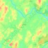 Topografische kaart Durham, hoogte, reliëf