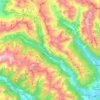 Topografische kaart Tweng, hoogte, reliëf