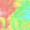 Topografische kaart Pulkau, hoogte, reliëf