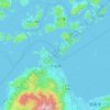 Topografische kaart Imabari, hoogte, reliëf