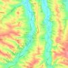 Topografische kaart Mauvezin, hoogte, reliëf