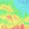 Topografische kaart Wonotingal, hoogte, reliëf