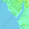 Topografische kaart Wawa, hoogte, reliëf