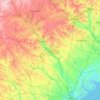 Topografische kaart Savannah River, hoogte, reliëf