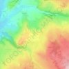 Topografische kaart Rix, hoogte, reliëf