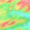 Topografische kaart Sautour, hoogte, reliëf