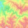 Topografische kaart Machupicchu, hoogte, reliëf