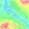 Topografische kaart Lake Havasu, hoogte, reliëf