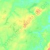 Topografische kaart Fairfield Glade, hoogte, reliëf
