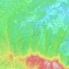 Topografische kaart Marganell, hoogte, reliëf