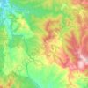 Topografische kaart Granera, hoogte, reliëf
