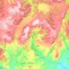 Topografische kaart Ares del Maestre, hoogte, reliëf