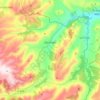 Topografische kaart Mirambel, hoogte, reliëf