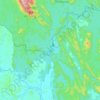 Topografische kaart Sungai Tembeling, hoogte, reliëf