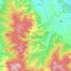 Topografische kaart Chianni, hoogte, reliëf