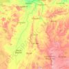 Topografische kaart Tocantins, hoogte, reliëf