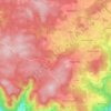 Topografische kaart Gutenbrunn, hoogte, reliëf