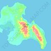 Topografische kaart Katchall Island, hoogte, reliëf