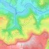 Topografische kaart Canilhac, hoogte, reliëf