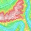 Topografische kaart 54536, hoogte, reliëf