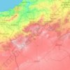 Topografische kaart Tlemcen, hoogte, reliëf
