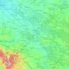 Topografische kaart Opole Voivodeship, hoogte, reliëf