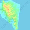 Topografische kaart Tarakan, hoogte, reliëf