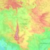 Topografische kaart Dantewada, hoogte, reliëf