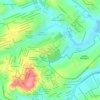 Topografische kaart Tijuca, hoogte, reliëf