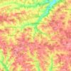 Topografische kaart Tann, hoogte, reliëf