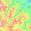 Topografische kaart Biferno, hoogte, reliëf