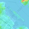 Topografische kaart Pulau Serangoon (Coney Island), hoogte, reliëf