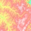 Topografische kaart Alvação, hoogte, reliëf