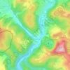 Topografische kaart Gemünden, hoogte, reliëf
