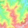 Topografische kaart Ouaouzgane ووزڭان, hoogte, reliëf