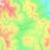 Topografische kaart Rancho Arriba, hoogte, reliëf