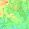 Topografische kaart Krasnopol, hoogte, reliëf