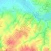 Topografische kaart Góry, hoogte, reliëf