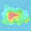 Topografische kaart Île d'Ischia, hoogte, reliëf
