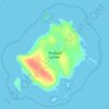 Topografische kaart Portland Island, hoogte, reliëf