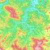 Topografische kaart Markina-Xemein, hoogte, reliëf