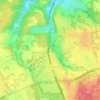 Topografische kaart East Norwich, hoogte, reliëf