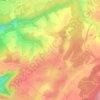 Topografische kaart Guyans-Durnes, hoogte, reliëf