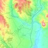 Topografische kaart Humanes, hoogte, reliëf