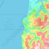 Topografische kaart Tirúa, hoogte, reliëf