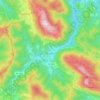 Topografische kaart Aulesti, hoogte, reliëf