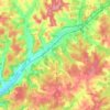 Topografische kaart Agonac, hoogte, reliëf