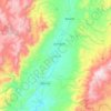 Topografische kaart Juchipila, hoogte, reliëf