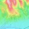 Topografische kaart Knocknascrow, hoogte, reliëf