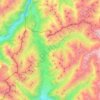 Topografische kaart Graun - Curon Venosta, hoogte, reliëf